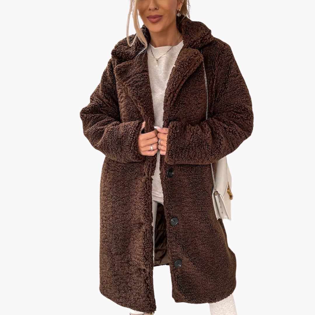 Plush Faux Fur Parka - Cozy Warm Women's Winter Coat