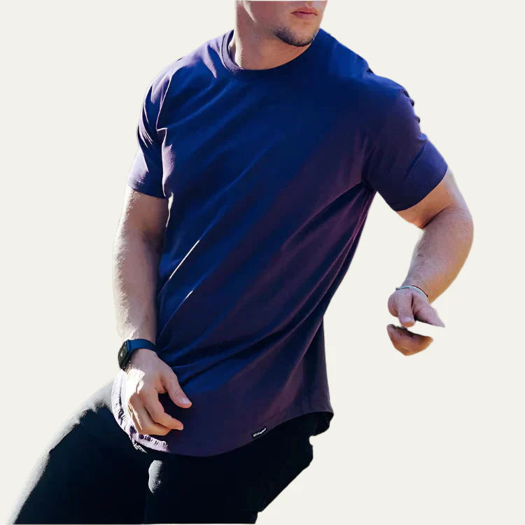 Men’s Extended Length Scoop Hem T Shirt