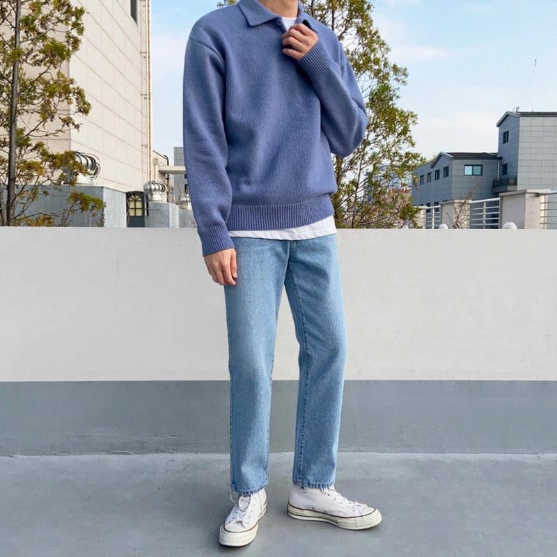 Yael - Old Money Cotton Polo Sweater