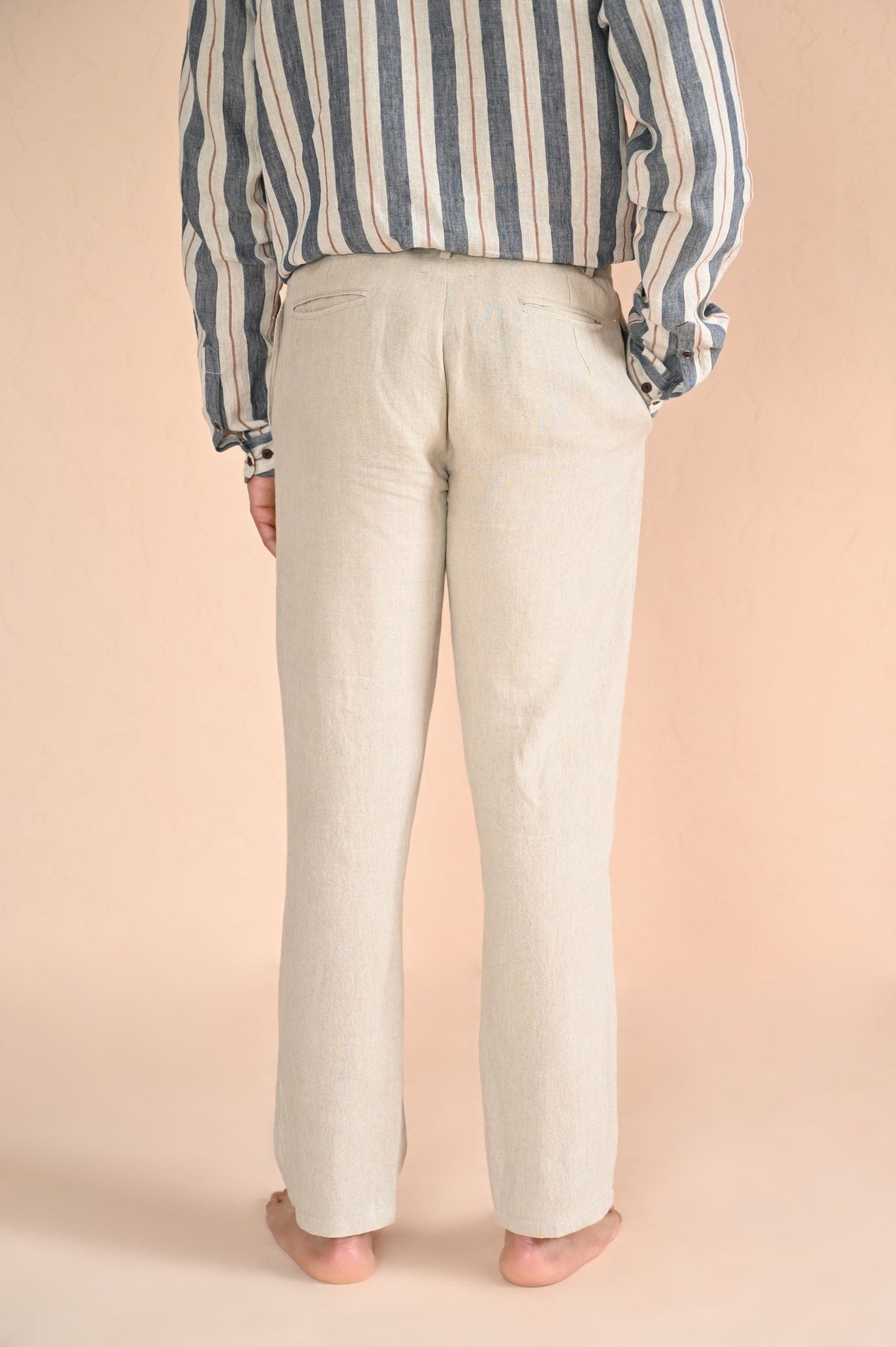 Colin - Timeless Beige Linen Trousers