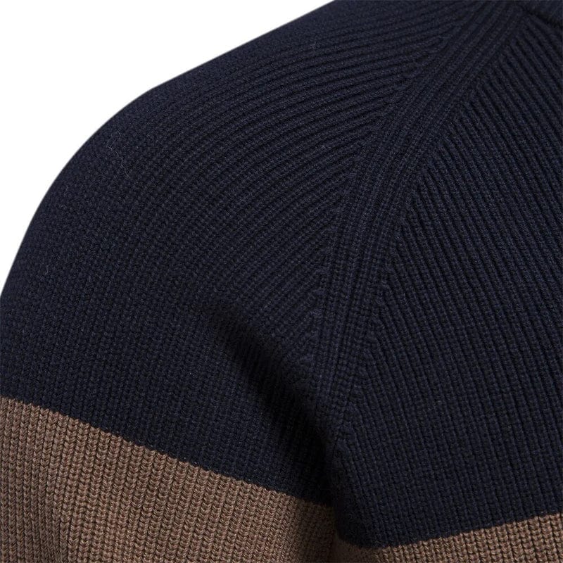 Men’s Casual Knitted Full Zip Jumper