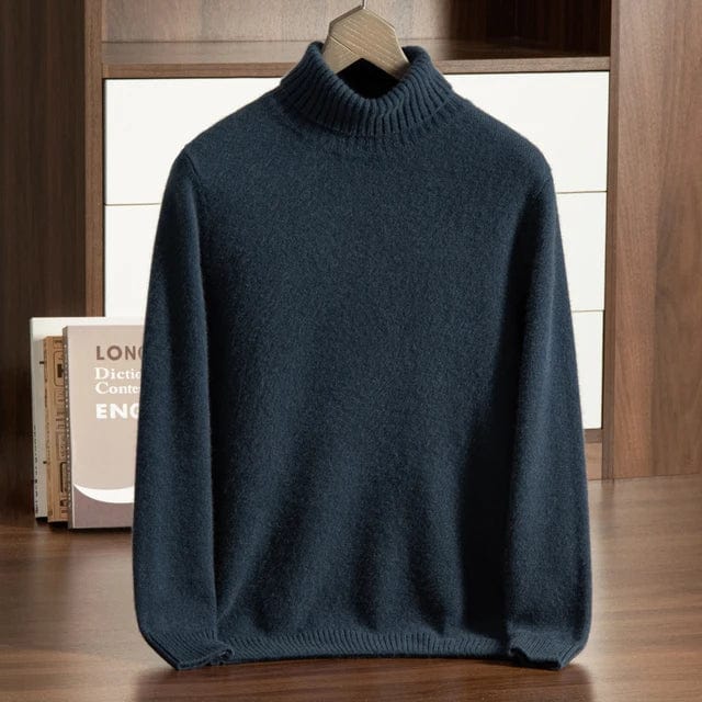 Tim - Old Money Roll Neck Jumper