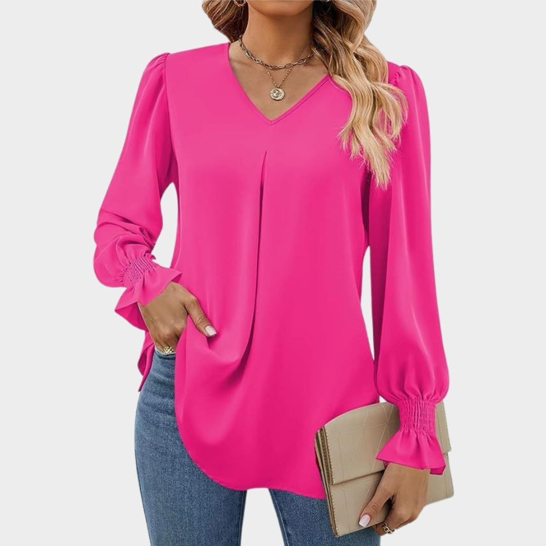 Martha – Women’s V-Neck Blouse