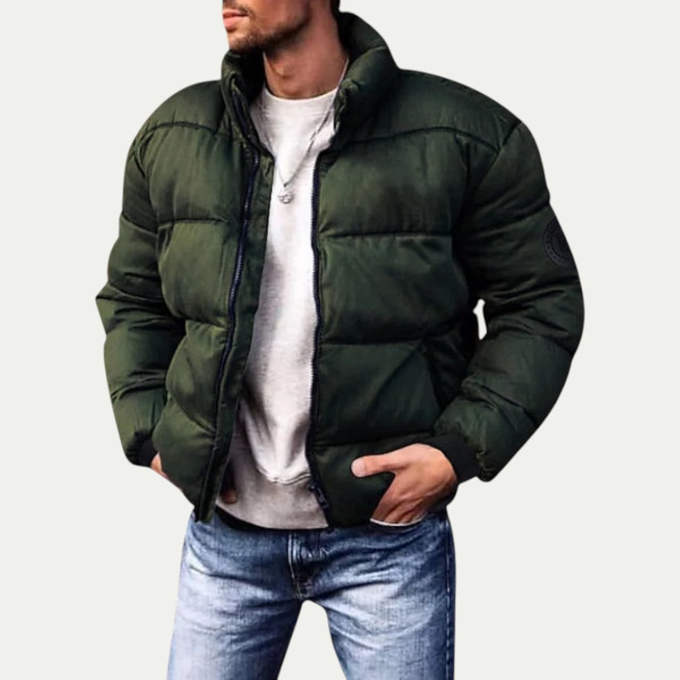 Men’s Cropped Slim Puffer Jacket