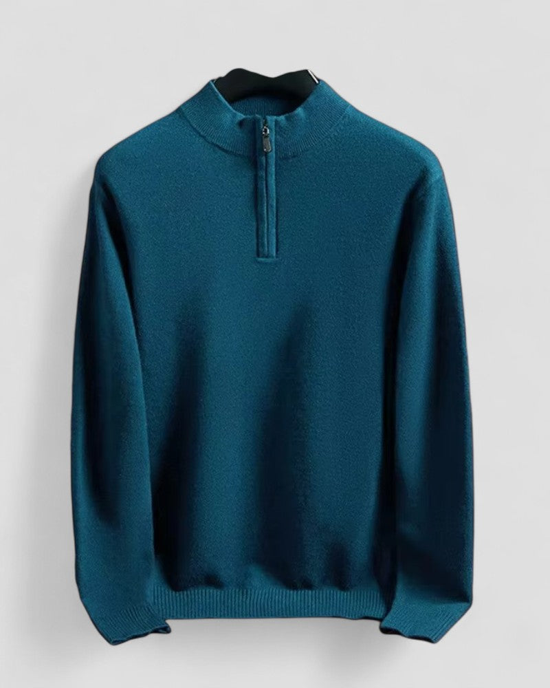 Men’s Half-Zip Relaxed Fit Pullover Sweater