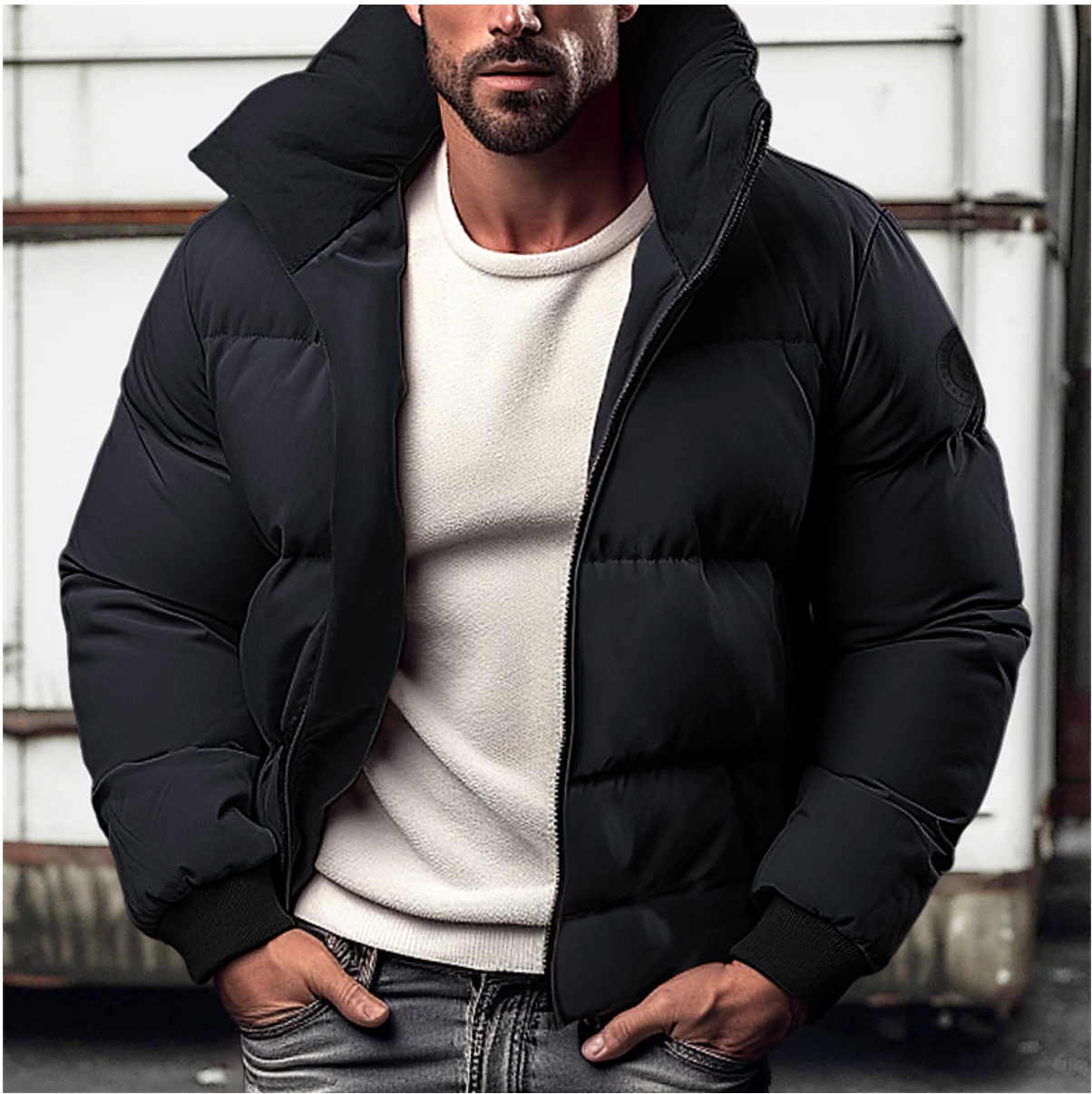 Warm Waterproof Men's Parka Jacket