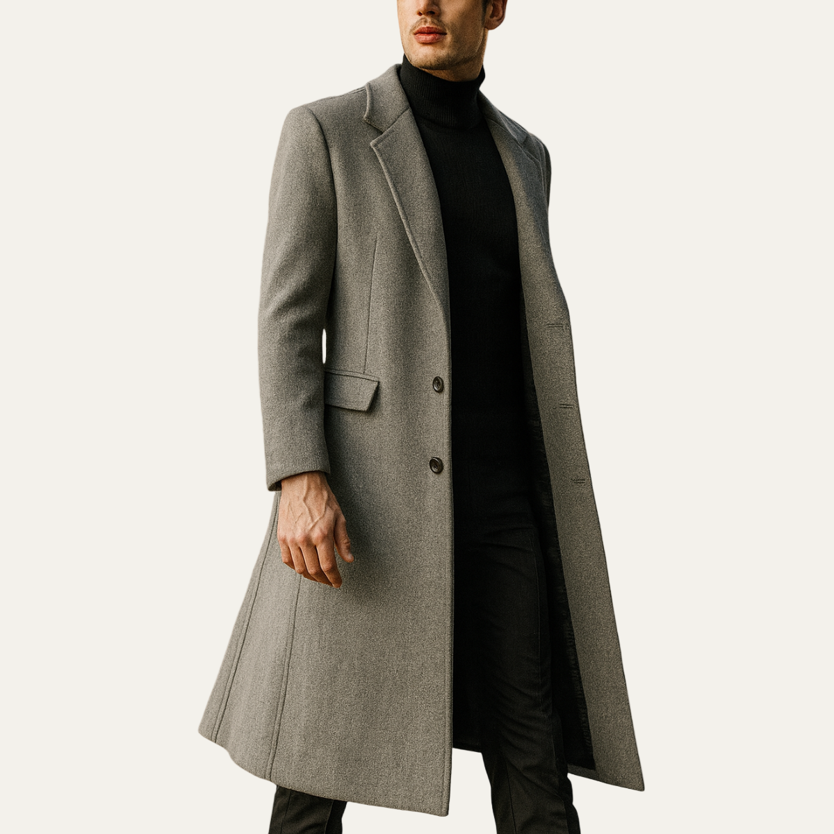 Men’s Classic Long Overcoat