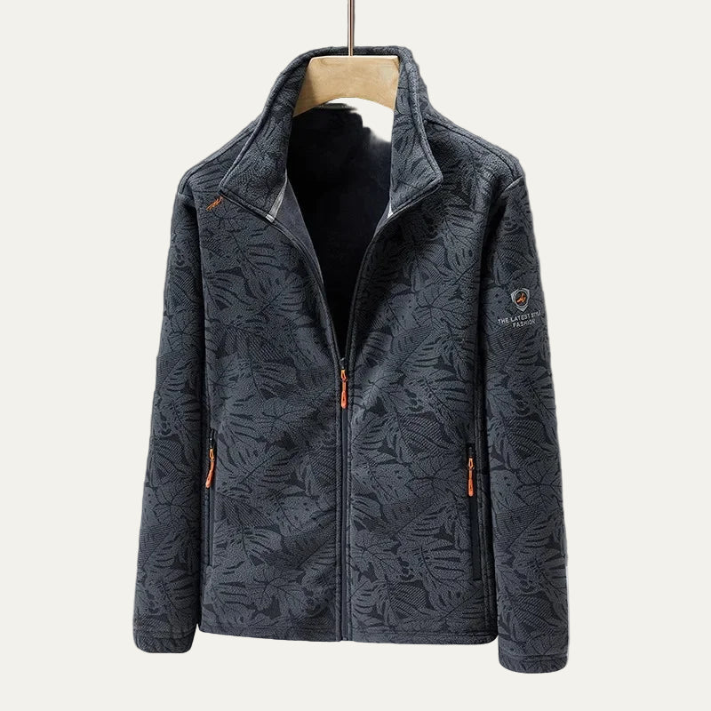 Men’s Textured Zip-Up Jacket