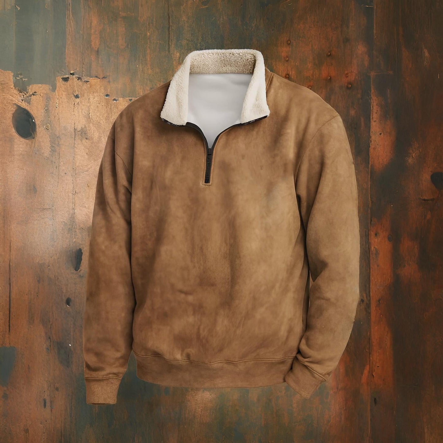 Warm Quarter Zip Men's Fleece Pullover Jacket
