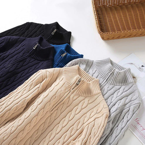 Men’s Cable Knit Casual Sweater