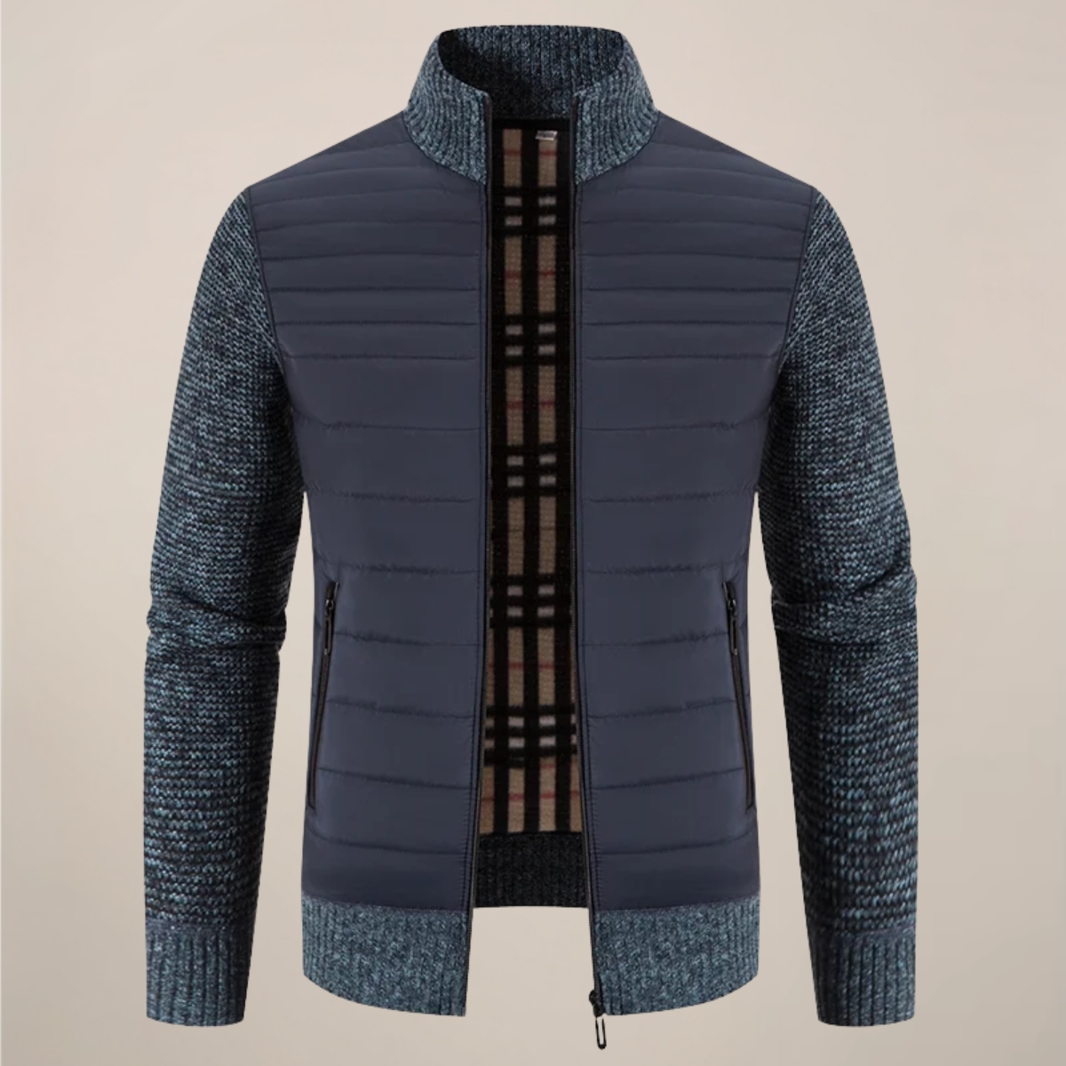 Men’s Quilted Hybrid Knitted Jacket