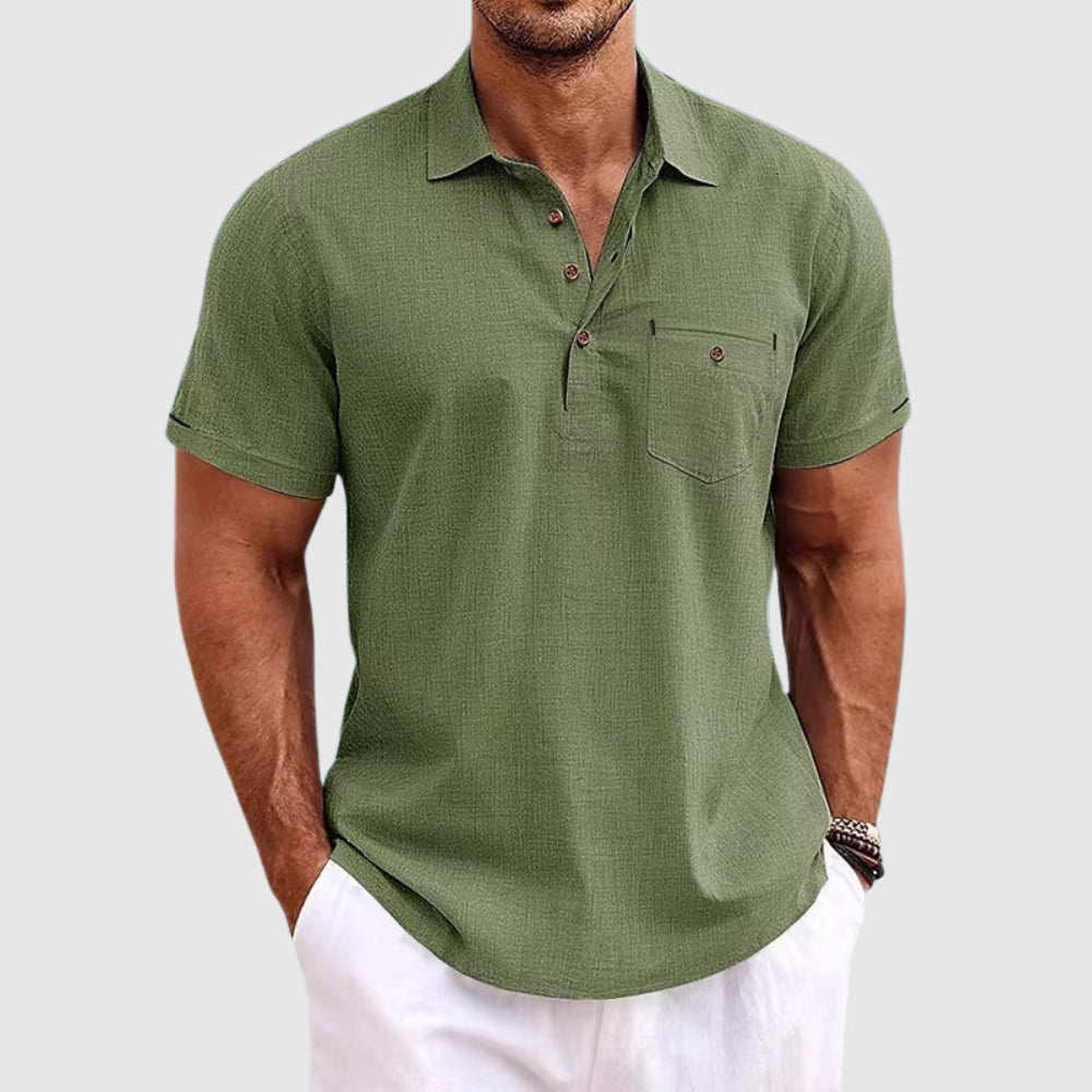 Lightweight Men's Summer Short Sleeve Polo Shirt