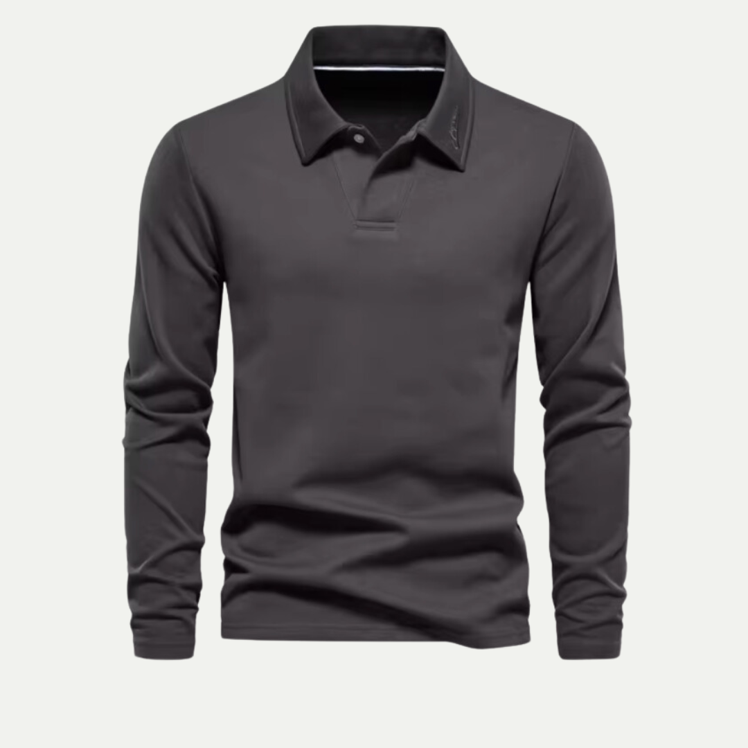 Men’s Athletic Long-Sleeve Polo