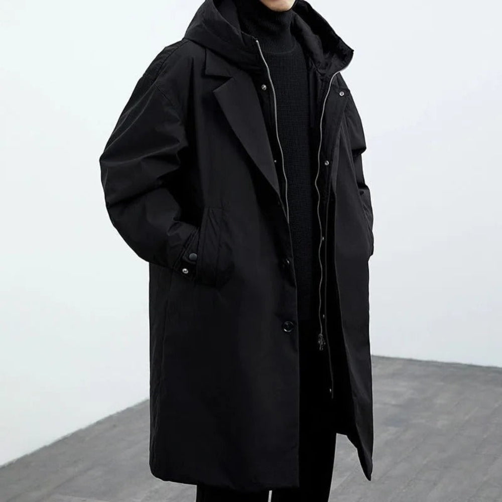 Warm Waterproof Parka Coat Men's Hooded Winter Jacket