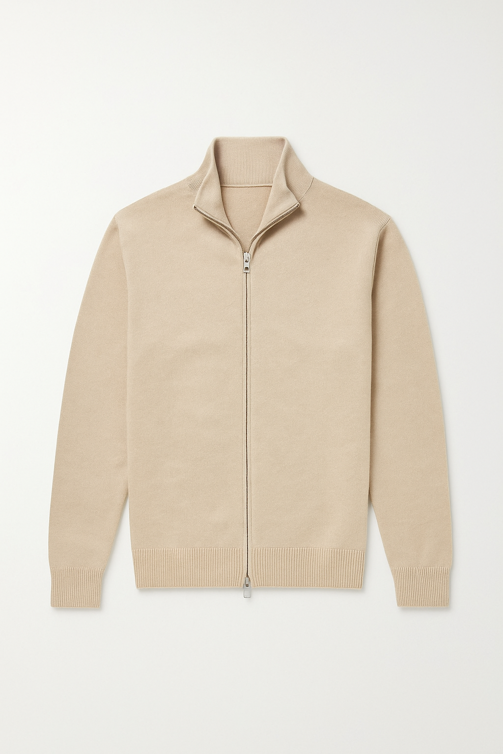 Men’s Fine-Knit Zip-Up Cardigan