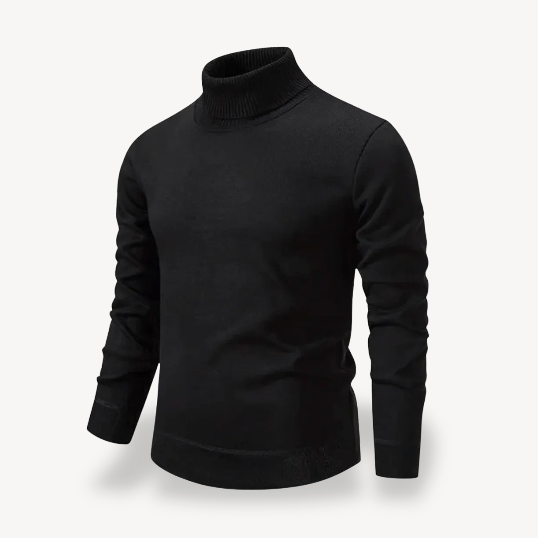 Men’s Refined Ribbed Turtleneck Sweater