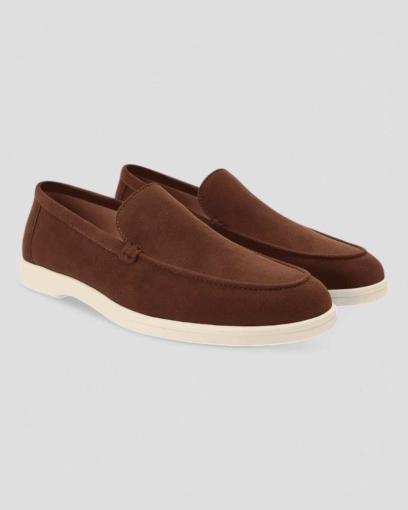 Men's Suede Loafers Slip On Original Dress Shoes