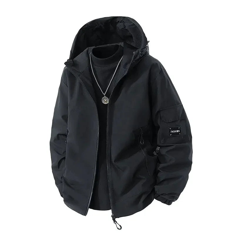 Lincoln | Men’s Hooded Oversized Puffer Jacket for Cold Ski Days