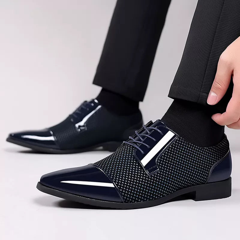 Men’s Brogue Oxford Dress Shoes – Refined Formal and Business Style