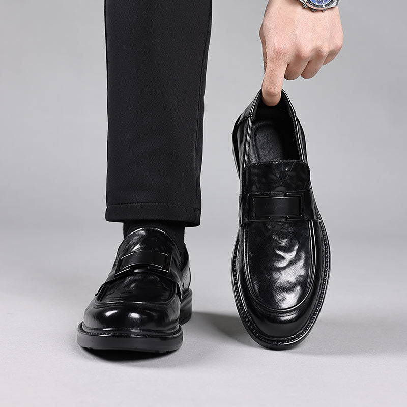 Men’s Formal Slip-On Dress Shoes – Round Toe – Polished Finish