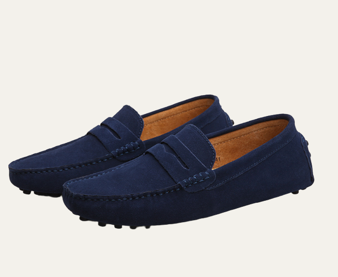 Men’s Suede Texture Slip On Driving Moccasins