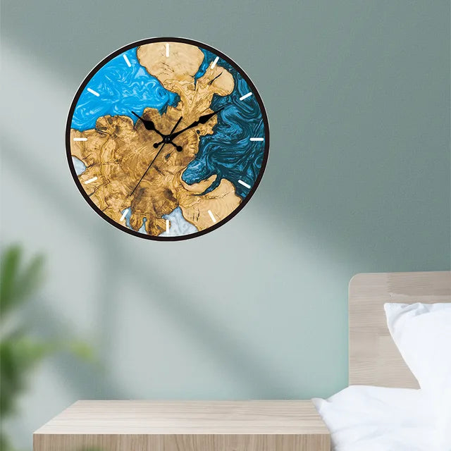 Clear Glass Modern Wall Clock