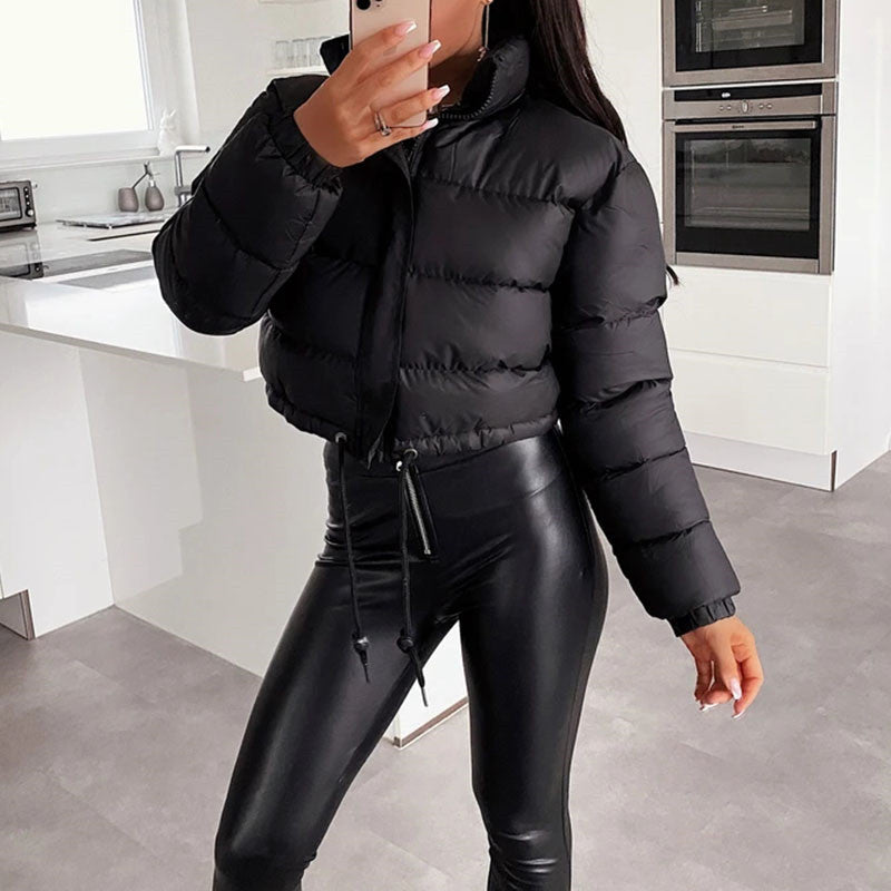 Nadine | Luxury Short Padded Women's Jacket with Adjustable Waist