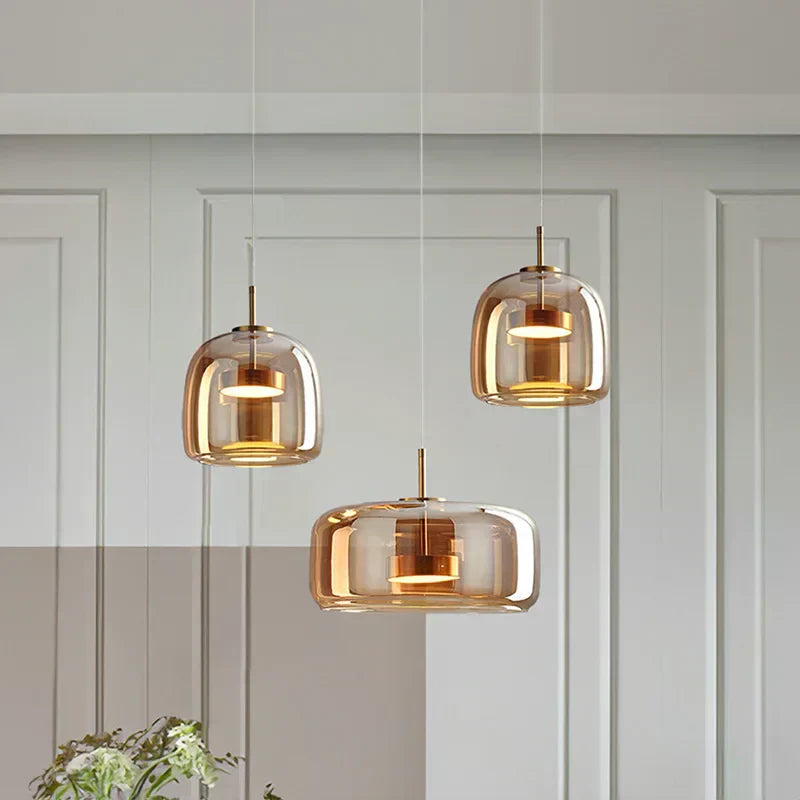 Clear Glass Pendant Lamp For Modern Homes - BritishElegance