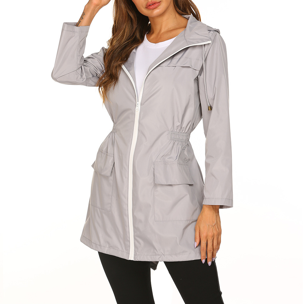 Waterproof Women's Hooded Rain Coat