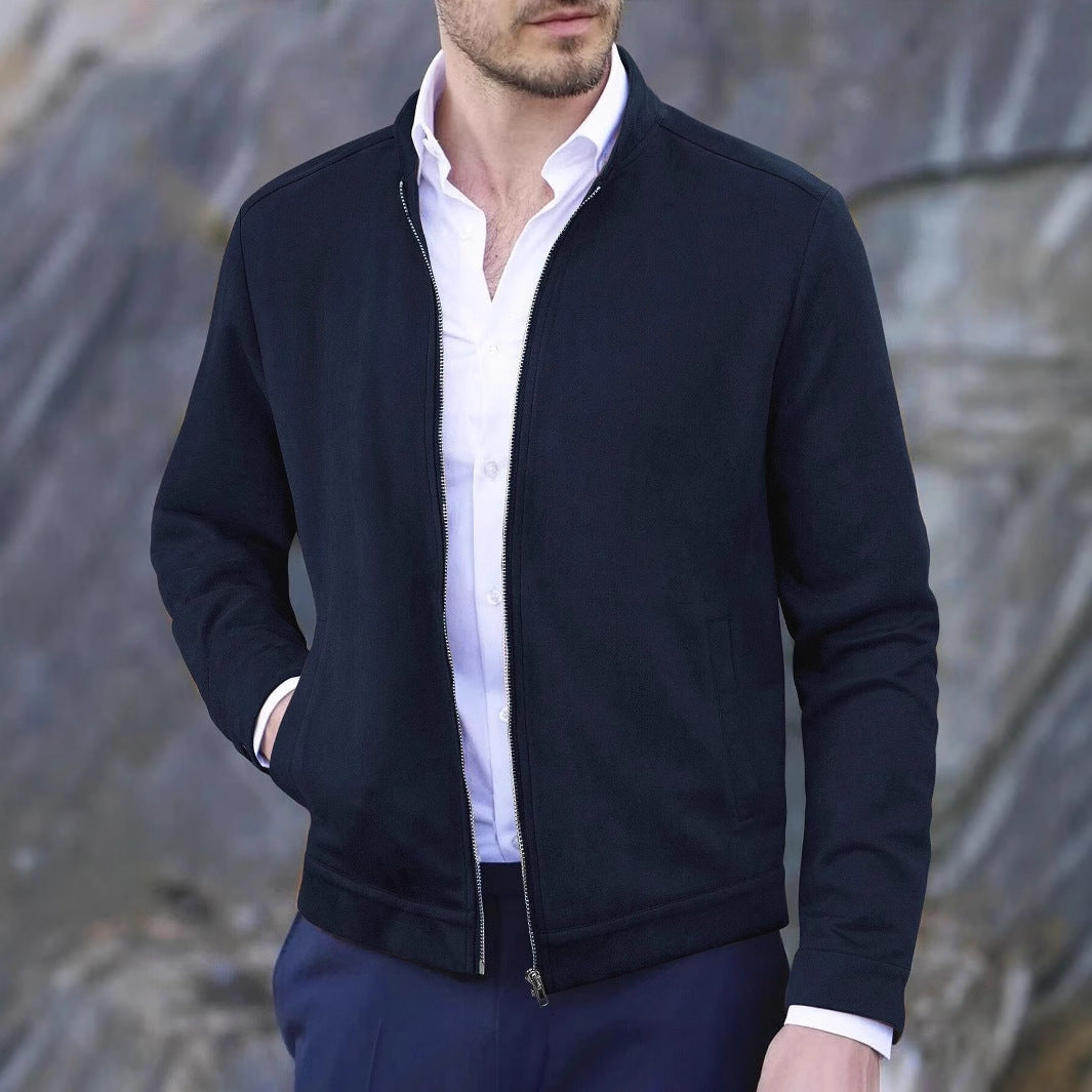 Cevori Fleece Jacket with Stand-Up Collar