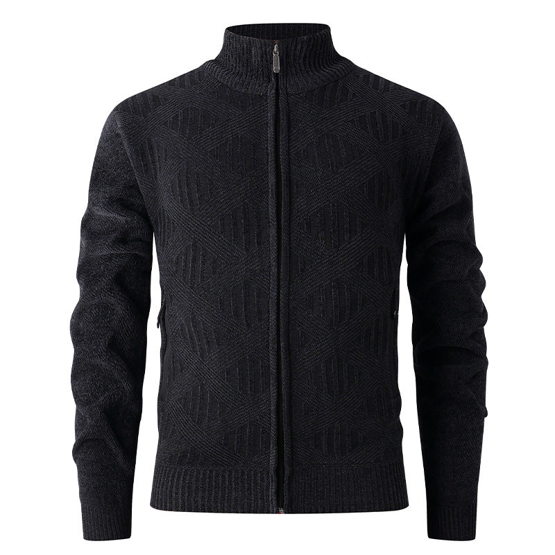 Cevori Modern Design Structured Fit Zip Cardigan