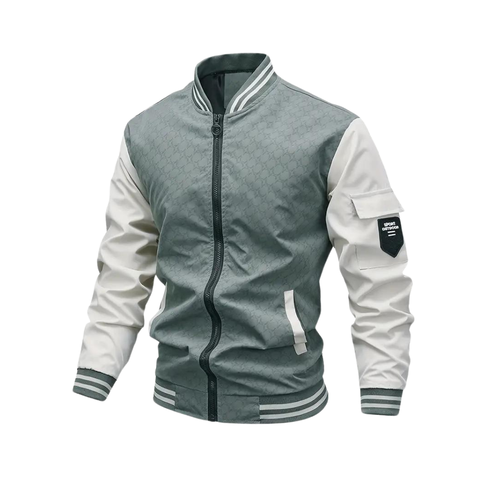Men's Bold Fashion Bomber Jacket - Trendy Casual Style