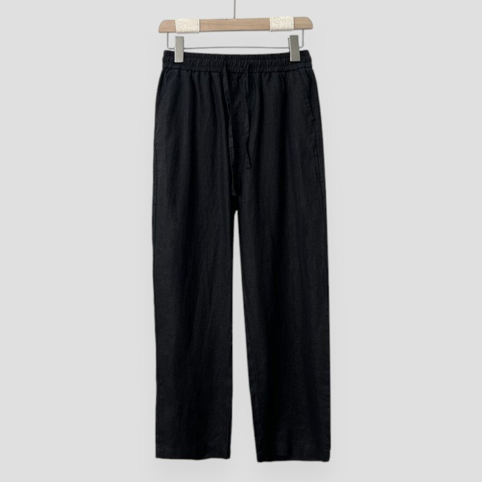 Old Money Linen Trousers Loose Fit Summer Pants