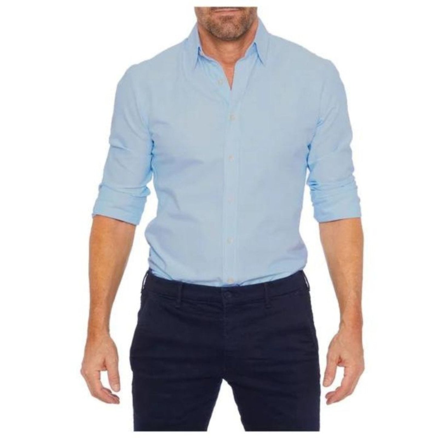Classic Long Sleeve Polo Shirt for Men