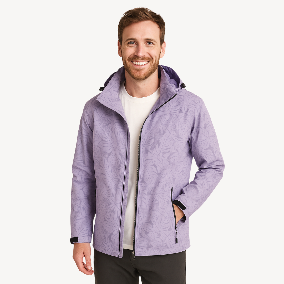 Men's Floral Print Windbreaker Jacket