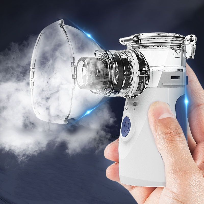 Compact Handheld Nebulizer Rechargeable Mist Inhaler - BritishElegance