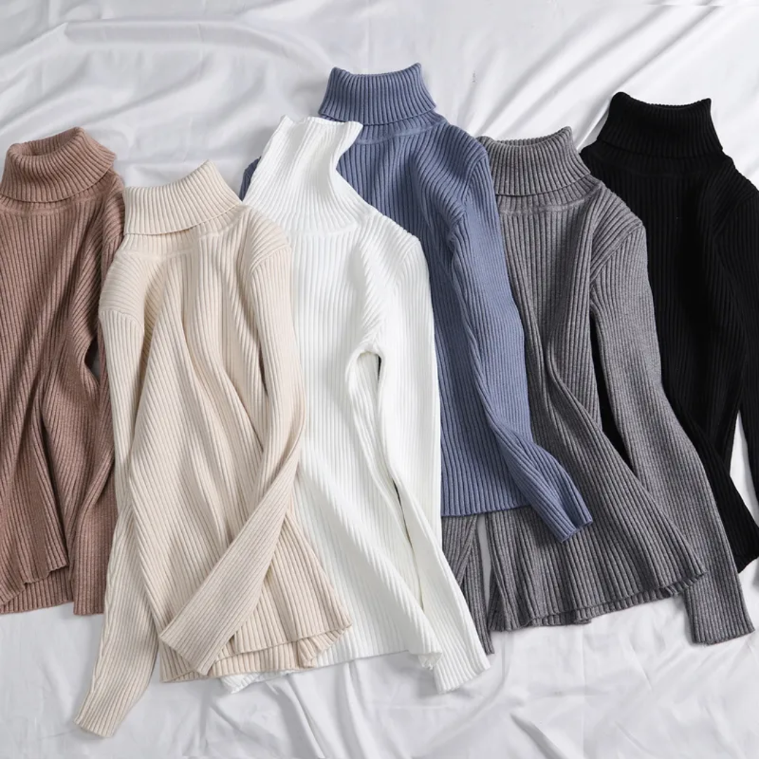 Paisley – Women’s Knit Turtleneck Jumper