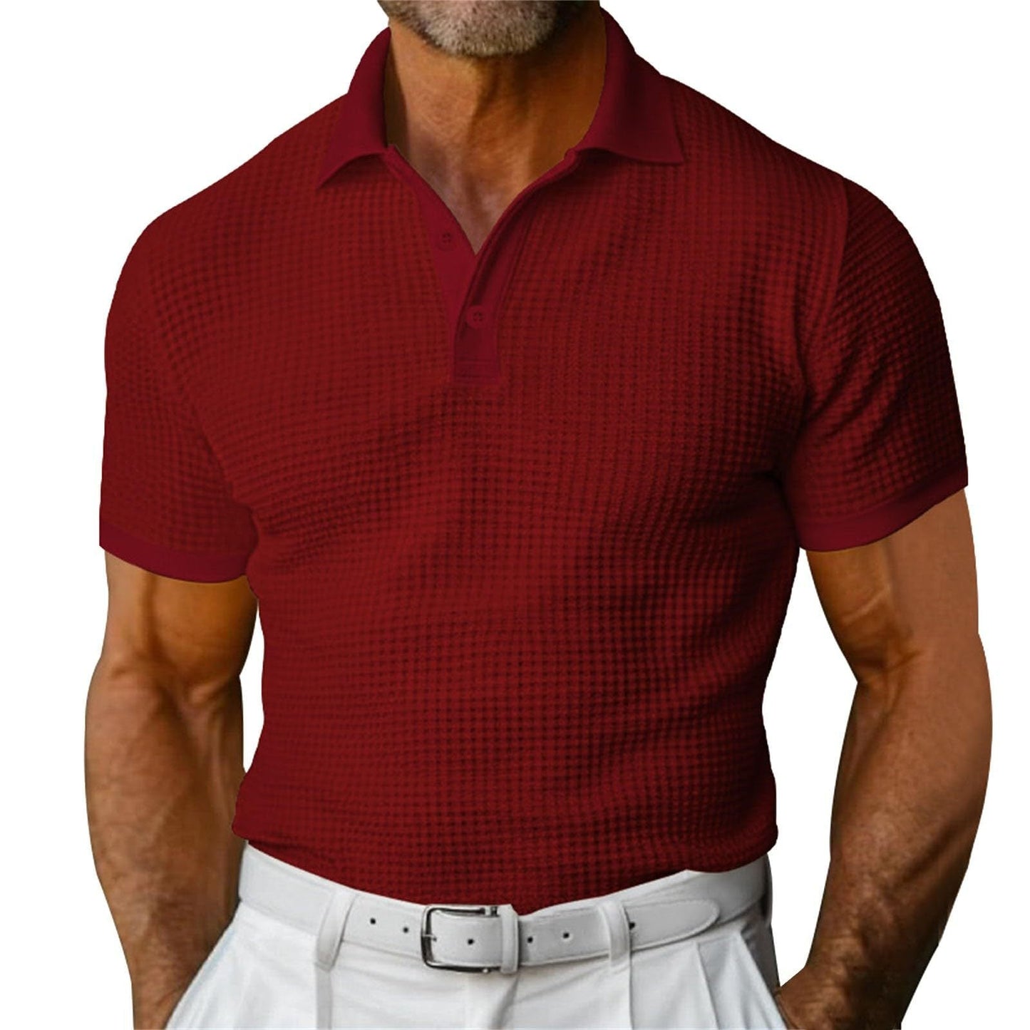 Polo Shirt - Slim Tailored Cut & Breathable Button Placket