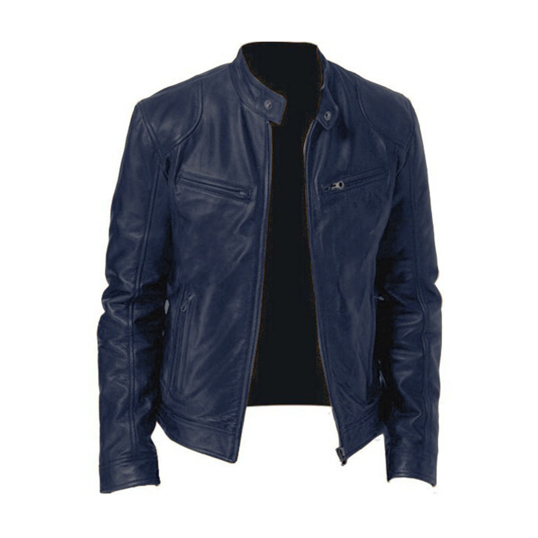 Brody | Stand-Up Leather Men's Jacket