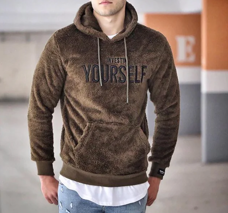 Allen | Embroidered Fleece Men's Hoodie