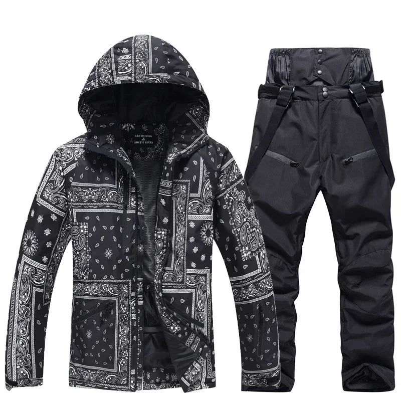Warm Insulated Snow Ski Jacket and Pants Set