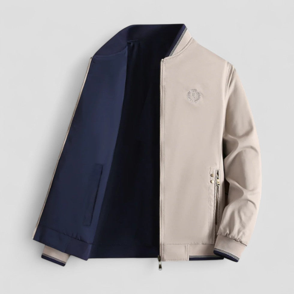 Men’s Reversible Embroidered Bomber Jacket