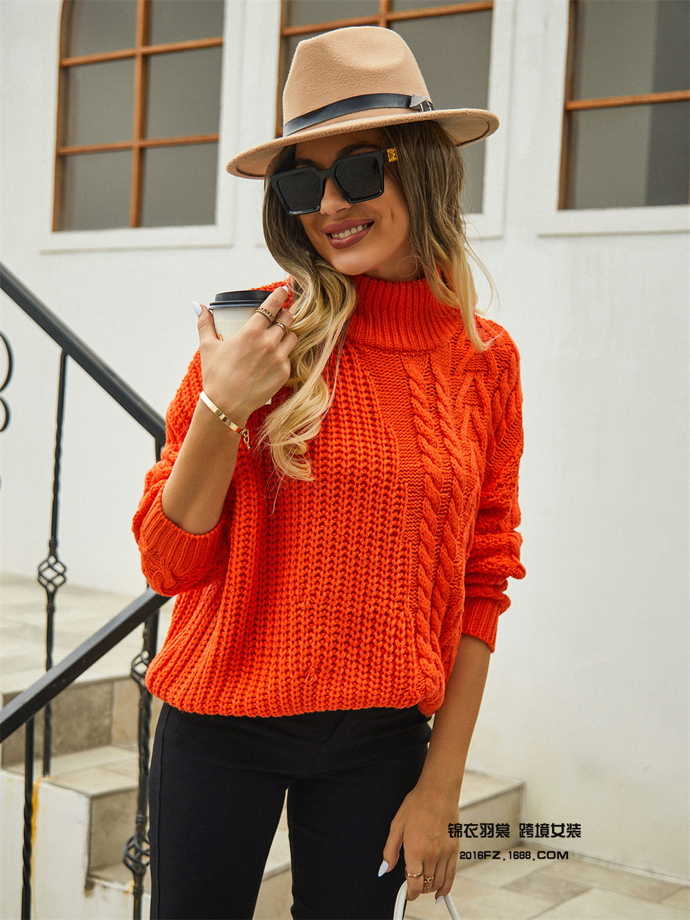 Warm Winter Turtleneck Sweater