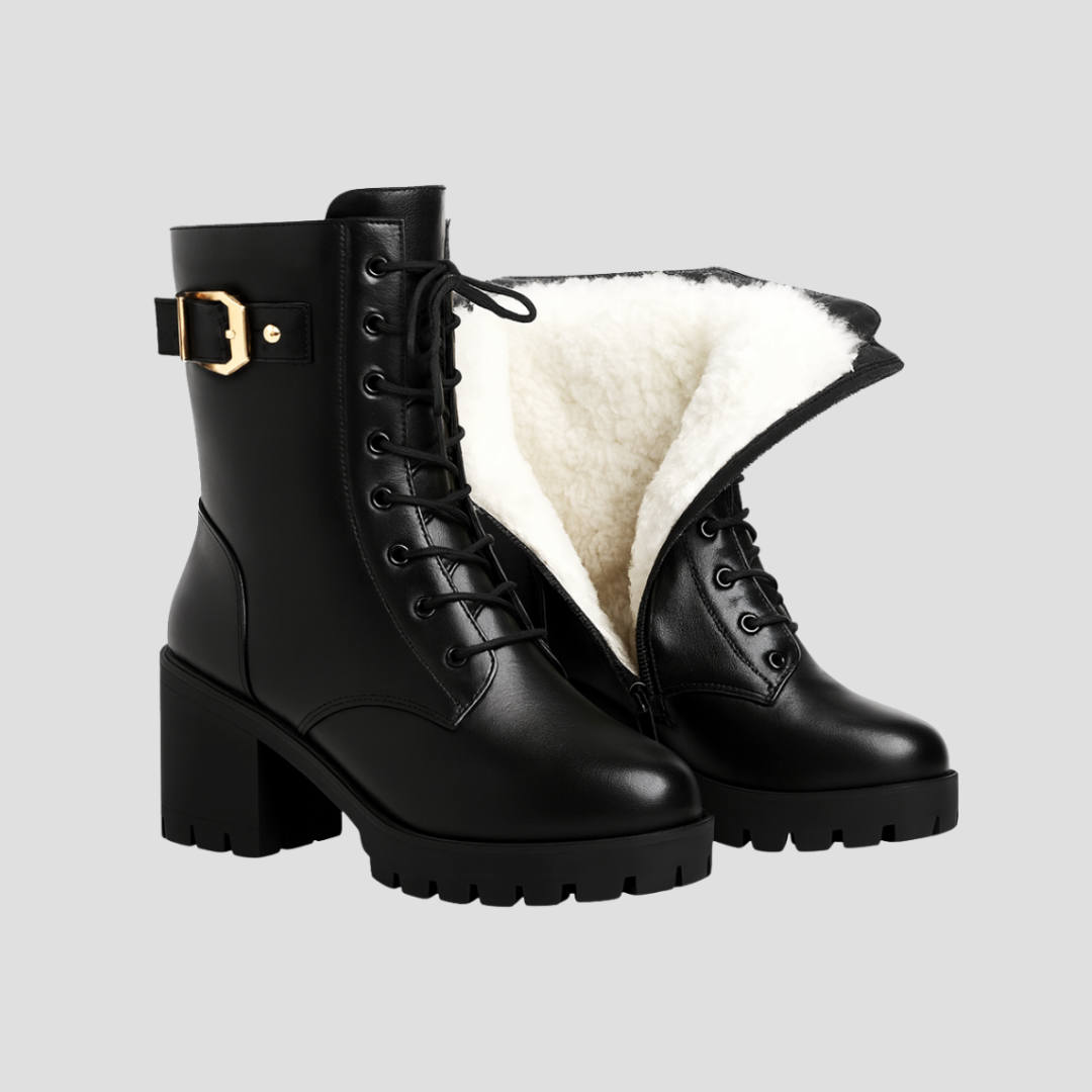 Women’s Faux-Fur Lined Combat Boots