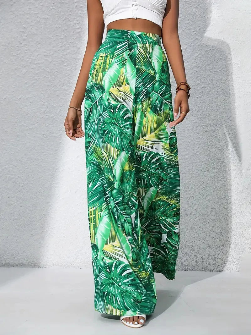 Casual Soft Flowy Capri Pants