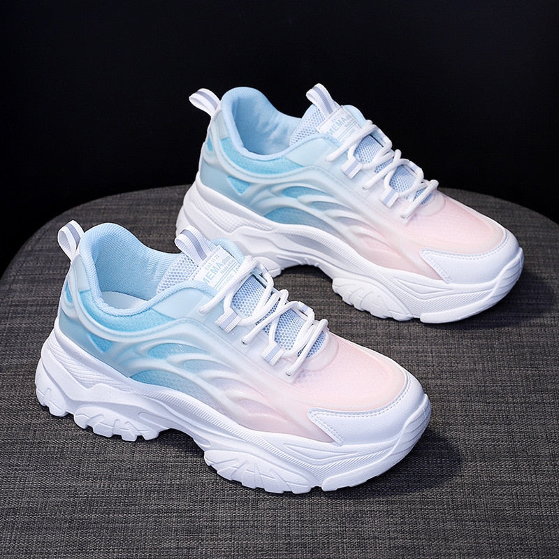 Women's Pretty Pink Lace Sneakers