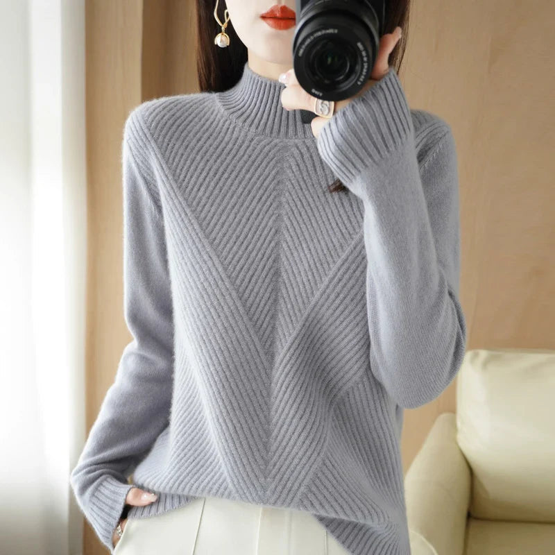 Warm Women's Cable Knit Sweater