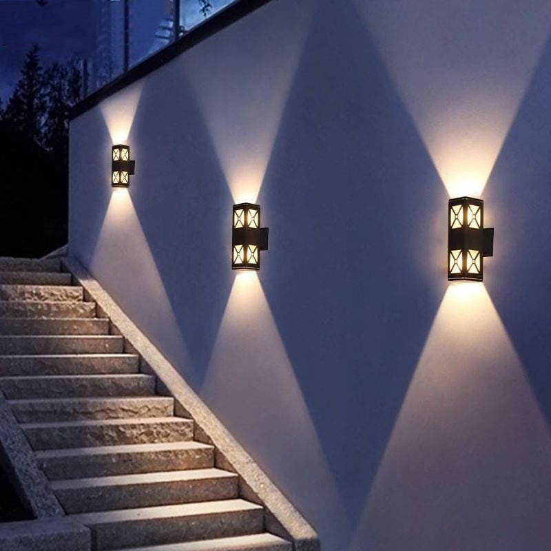 Dual Outdoor Security Lamp - BritishElegance