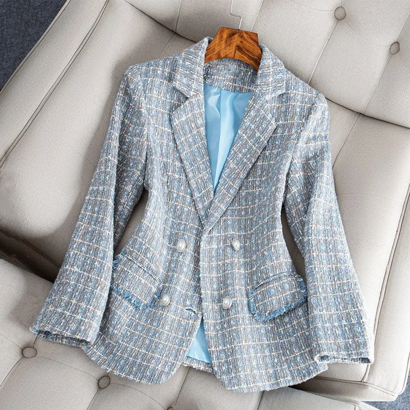 Classic Fit Ladies Wool Jacket with Buttons