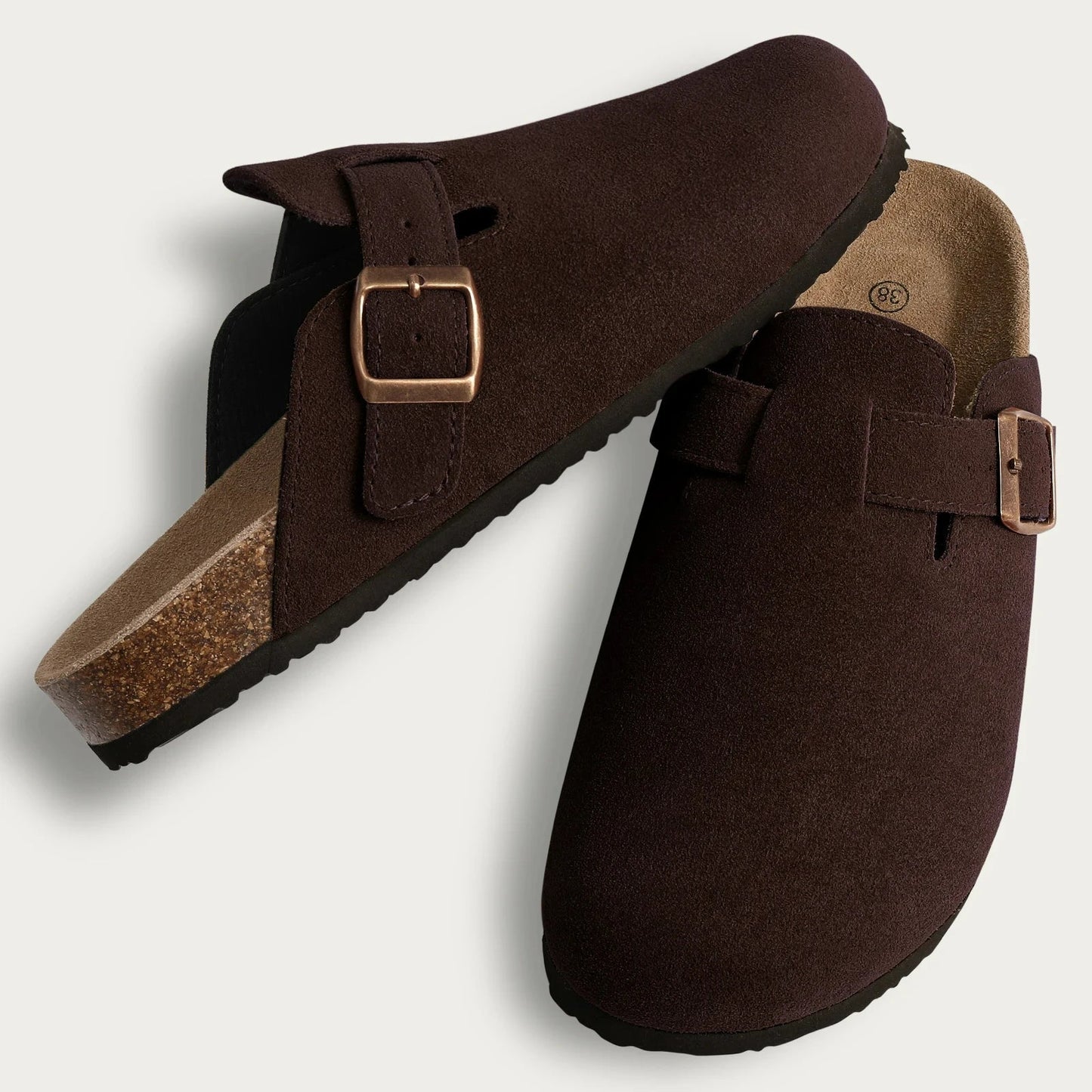 Luxury Leather Slip On Shoes - Comfortable Mule Clogs